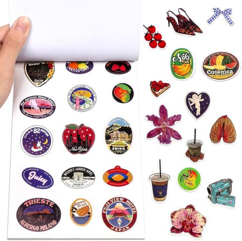 1260+ Retro Aesthetic Sticker Book for Journaling & Scrapbooking, Cute Vintage Girlhood Stickers for Teens & Adults, DIY Planner, Water Bottle, Laptop & Scrapbook Decoration Supplies in Saudi Arabia