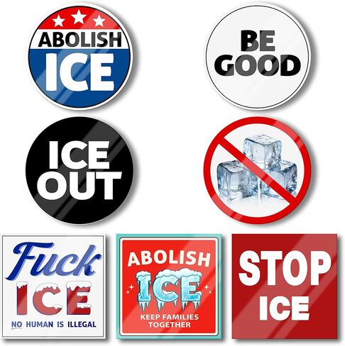 35 قطعة من ملصقات Abolish ICE، ملصقات الفينيل الخاصة بحقوق المهاجرين غير القانونيين، ملصقات احتجاج على نشاط العدالة الاجتماعية، ملصقات توعية مقاومة للماء لأجهزة الكمبيوتر المحمول، ممتص الصدمات للسيارة، زجاجة مياه in Kuwait