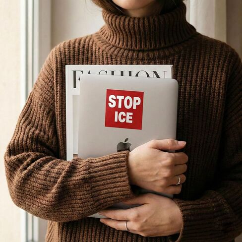 35 قطعة من ملصقات Abolish ICE، ملصقات الفينيل الخاصة بحقوق المهاجرين غير القانونيين، ملصقات احتجاج على نشاط العدالة الاجتماعية، ملصقات توعية مقاومة للماء لأجهزة الكمبيوتر المحمول، ممتص الصدمات للسيارة، زجاجة مياه in Kuwait