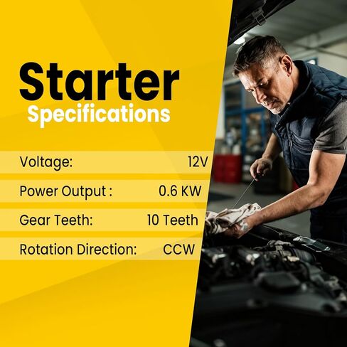Starter Compatible with Kawasaki FS730V FZ481V FX541V FX600V FX651V FX691V FX730V John Deere 636M 652R 648R Z445 Z920A WHP52A WH48A Replaces Numbers 21163-7023 21163-0756 21163-0754 428000-6600 in Kuwait