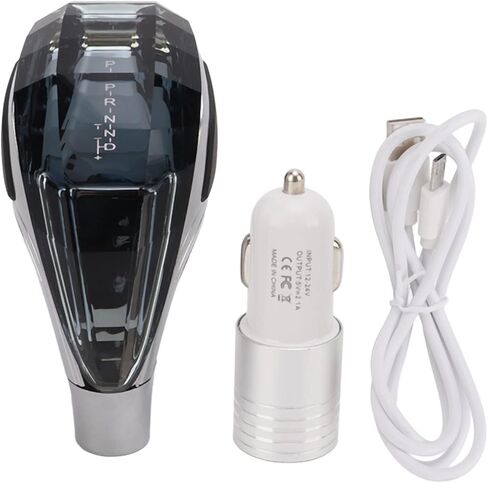 KIMISS LED Gear Shift Knob for Cars, 7-Color Auto-Switch, Touch Activated Shifter Head, Fits M12 M10 M8 Lever, Crystal Design in Saudi Arabia