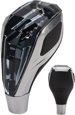 KIMISS LED Gear Shift Knob for Cars, 7-Color Auto-Switch, Touch Activated Shifter Head, Fits M12 M10 M8 Lever, Crystal Design in Saudi Arabia
