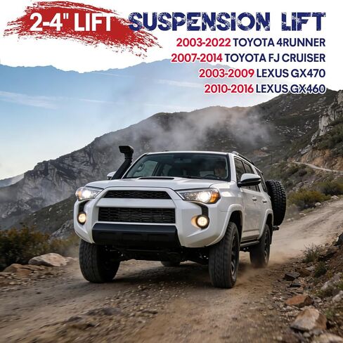 2-4" Lift Front Control Arms for 2003-2022 To-yo-ta 4Runner/ 2007-2014 FJ Cruiser, for 2003-2009 Lex-us GX470/ 2010-2016 GX460 Suspension Kit Adjustable Upper Control Arm in Kuwait