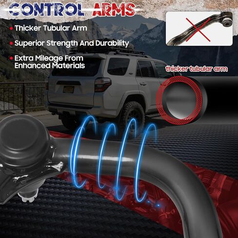 2-4" Lift Front Control Arms for 2003-2022 To-yo-ta 4Runner/ 2007-2014 FJ Cruiser, for 2003-2009 Lex-us GX470/ 2010-2016 GX460 Suspension Kit Adjustable Upper Control Arm in Kuwait