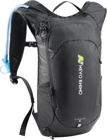 N NEVO RHINO Hydration Backpack Lightweight, Small Hiking Backpack with Water Bladder 2L, Insulated Water Daypack for Cycling Running Trail Rave in Kuwait