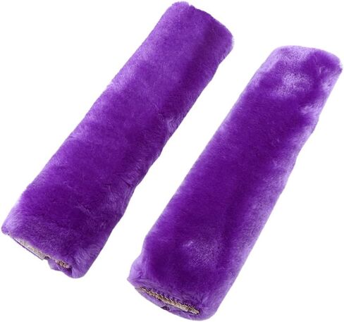 2Pcs Seatbelt Strap Cover, Soft Comfortable Plush Seatbelt Shoulder Pads For Car Seats, Strollers (Purple) in Kuwait