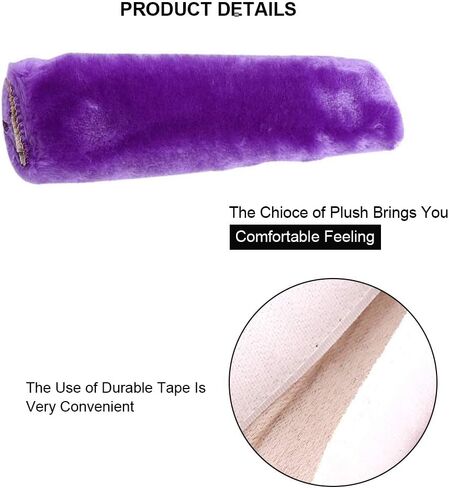 2Pcs Seatbelt Strap Cover, Soft Comfortable Plush Seatbelt Shoulder Pads For Car Seats, Strollers (Purple) in Kuwait