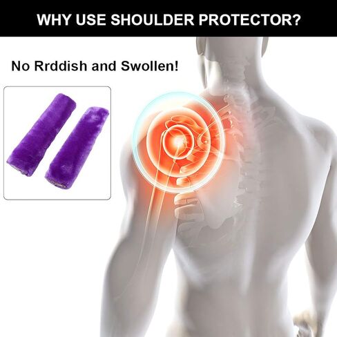 2Pcs Seatbelt Strap Cover, Soft Comfortable Plush Seatbelt Shoulder Pads For Car Seats, Strollers (Purple) in Kuwait