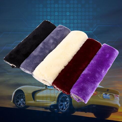 2Pcs Seatbelt Strap Cover, Soft Comfortable Plush Seatbelt Shoulder Pads For Car Seats, Strollers (Purple) in Kuwait