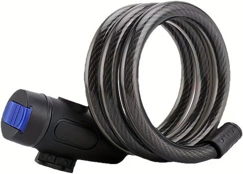 Mountain Bike Lock Universal Bicycle Anti-Theft Steel Lock for Road Bike Mountain Bike 1pcs （Black in Saudi Arabia