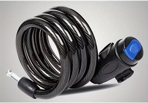 Mountain Bike Lock Universal Bicycle Anti-Theft Steel Lock for Road Bike Mountain Bike 1pcs （Black in Saudi Arabia