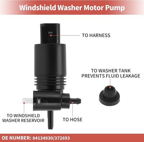 No.84134930/372693 Windshield Washer Pump W/Grommet for Chevy Equinox for GMC Terrain for Ford Escape C-max for Jeep Wrangler Cherokee Windshield Washer Fluid Pump in Kuwait