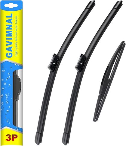 شفرات ممسحة سيليكون Gavimnal® 24 بوصة + 19 بوصة + 10 بوصة بديلة لهوندا CR-V 2023-2025، شفرات ممسحة الزجاج الأمامي الخلفي لجميع المواسم (مجموعة من 3) in Kuwait