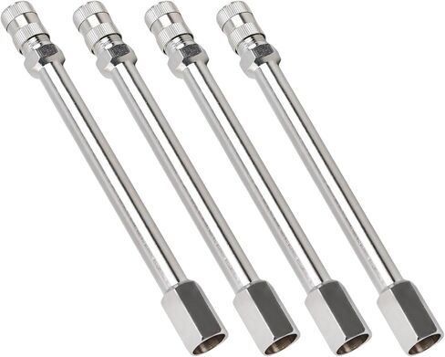 4 PCS Valve Stem Extenders, 100mm 4 Inch Straight Auto Tire Valve Extension Rod Stem Caps, Leak-Proof Chrome Air Tire Stems Extender for Cars Trucks RVs Motorcycles in Saudi Arabia