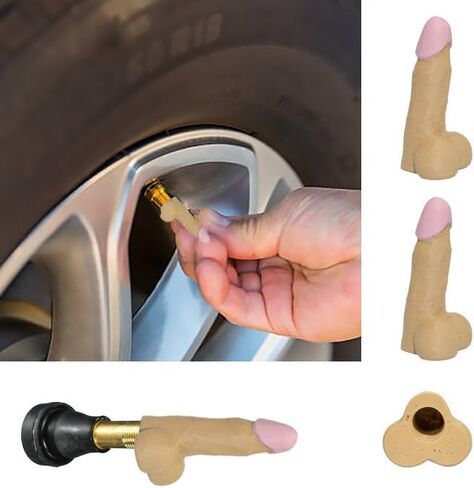 Prank Pencil Valve Stem Caps Funny Bad Parking Universal Car Luminous Tire Stem Kit Novelty (12) in Saudi Arabia