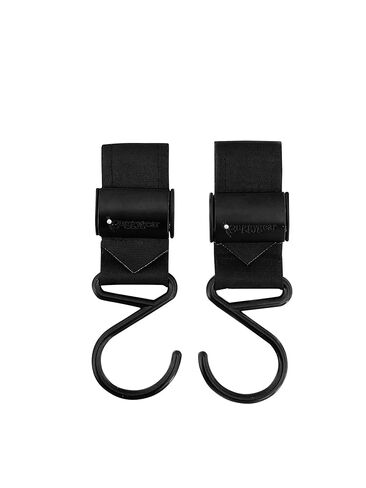 Boutique Buggy Hooks Set of 2 by Buggygear - A Perfect Accessory for Your Baby Stroller or Jogger - Hang Your Purse, Diaper Bag, or Shopping Bags with Ease - Great for Large Bags That Wont Pack Well in Saudi Arabia