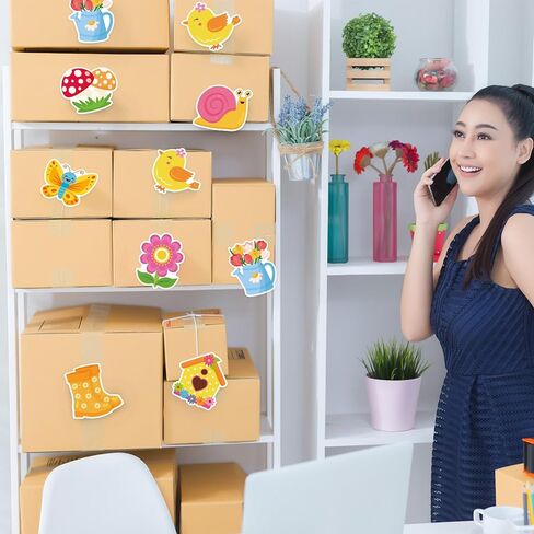 600 Sheets Spring Sticky Notes, Self-Adhesive Bird Butterfly Floral Sticky Memo Notes Flowers Memo Pads for Spring Home Office School Party Supplies in Saudi Arabia