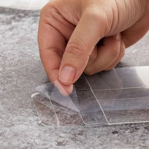 Stockroom Plus Cakesicle Boxes - 50 Pack 3.7 x 2.2 x 1.57 in Clear Plastic - Flat Cake Pop Box with Pop Stick Opening - Clear Containers for Party Favors in Kuwait