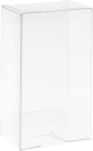 Stockroom Plus Cakesicle Boxes - 50 Pack 3.7 x 2.2 x 1.57 in Clear Plastic - Flat Cake Pop Box with Pop Stick Opening - Clear Containers for Party Favors in Kuwait