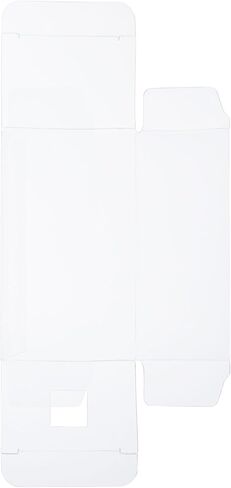 Stockroom Plus Cakesicle Boxes - 50 Pack 3.7 x 2.2 x 1.57 in Clear Plastic - Flat Cake Pop Box with Pop Stick Opening - Clear Containers for Party Favors in Kuwait