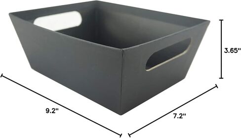 Celebrate It Black Gift Basket with Handles - Paper Gift Basket for Weddings, Parties, Birthdays - Bulk 12 Pack in Saudi Arabia