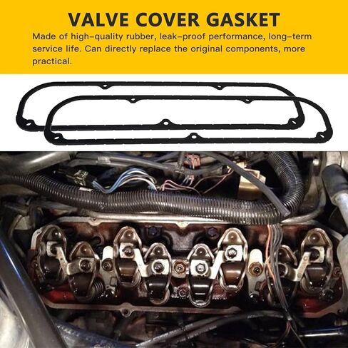 New 3/16" Valve Cover Gaskets Rubber with Steel Core Fit for Small Block Mopar 273 318 340 360 1967-1991 by Vicue in Kuwait