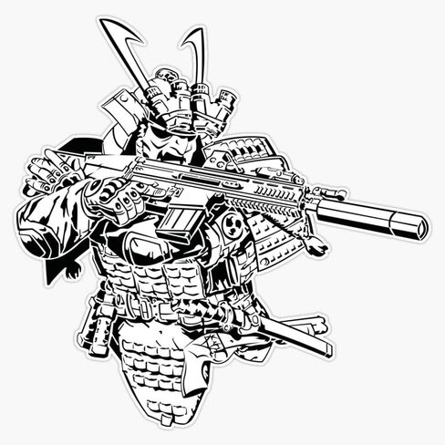 Oni Vinyl Waterproof Sticker Decal Car Laptop Wall Window Bumper Sticker 5" in Kuwait