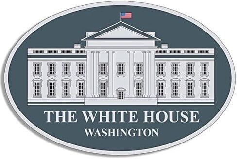 ملصق ختم البيت الأبيض البيضاوي (شعار بوتوس وايتهاوس بايدن الرئيس DC الولايات المتحدة الأمريكية من الفينيل (3 × 5 بوصة) in Kuwait