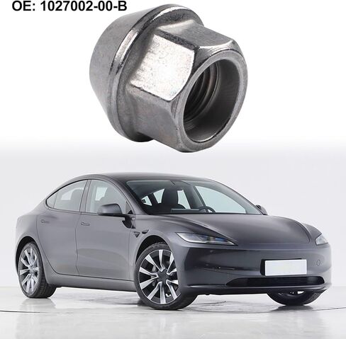 Wheel Lug Nut 1027002-00-B for Tesla Model 3/Y 2021-2024, Metal Construction for Secure Fit and Easy Installation in Saudi Arabia