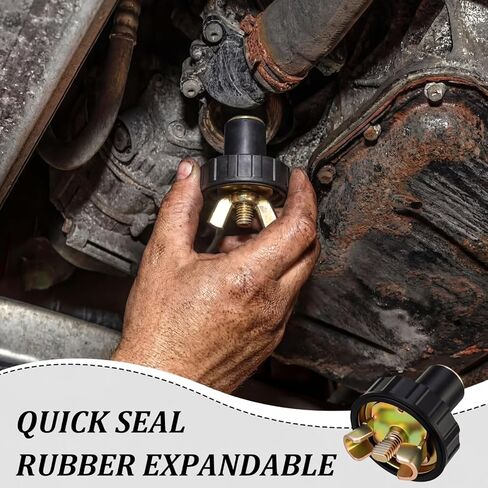 4 Pack 5/8 Inch Universal Oil Drain Plug Brass and Stainless Steel Rubber Plugs Automotive for Universal Car Accessories Replace Engine Expansion Plug in Kuwait