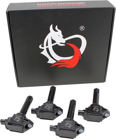 DRAGON FIRE PERFORMANCE Set of 4 Ignition Coils Compatible with 2013-2016 Subaru BRZ, Forester, Impreza, Legacy, Outback, XV Crosstrek 2.0L 2.5L 22433AA651 22433AA652 SU00300417 OEM Fit DFC1044-4 in Kuwait
