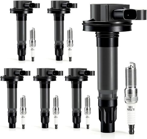 UF651 Ignition Coil Pack & Iridium Spark Plugs 9723 Compatible with Kia 2012-2019 Soul | 2014-2016 Forte, For Hyundai Elantra Coupe GT Tucson 1.8L 2.0L Replaces C1804 5C1861 9686 Set of 4 in Saudi Arabia
