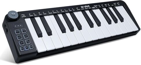 25 مفتاحًا، و16 لوحة طبلة بإضاءة خلفية، ولوحة مفاتيح MIDI - صانع إيقاعات احترافي وKeytar لإنتاج موسيقى لوحة المفاتيح، وبطارية مدمجة، واتصال لاسلكي باللون الأبيض in Kuwait