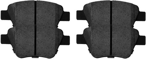AutoShack Front & Rear Brake Rotors & Premium Pads for Volkswagen, Passat 2012-2015, FWD L4 1.8L 2.0L L5 2.5L V6 3.6L - E-Coated Drilled & Slotted - ShadowGuard in Kuwait