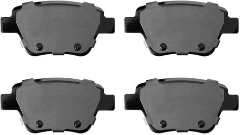 AutoShack Front & Rear Brake Rotors & Premium Pads for Volkswagen, Passat 2012-2015, FWD L4 1.8L 2.0L L5 2.5L V6 3.6L - E-Coated Drilled & Slotted - ShadowGuard in Kuwait