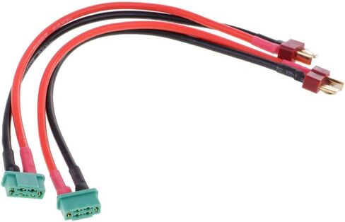 2 Pcs MPX Multiplex to T-Plug Deans Style Male Connector Adapter 14AWG Wire for RC Vehicles in Saudi Arabia