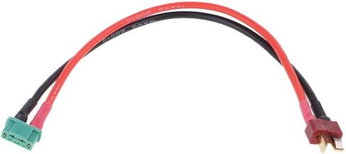 2 Pcs MPX Multiplex to T-Plug Deans Style Male Connector Adapter 14AWG Wire for RC Vehicles in Saudi Arabia