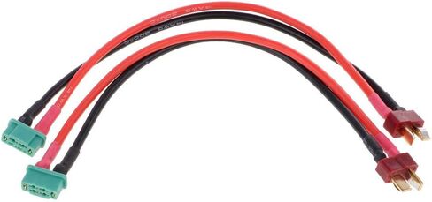 2 Pcs MPX Multiplex to T-Plug Deans Style Male Connector Adapter 14AWG Wire for RC Vehicles in Saudi Arabia