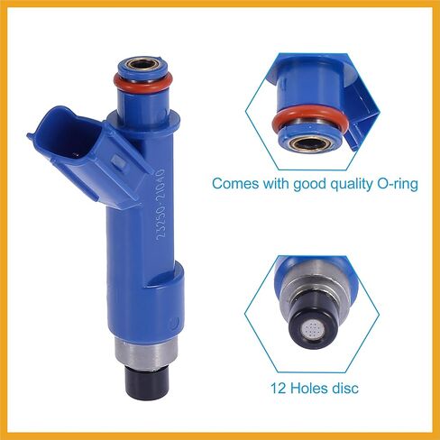 4pcs 23250-21040 Fuel Injector for Toyota Yaris 1.5L 2Door 2006-2011 for Toyota Yaris 1.5L 4Door 2006-2012 Replacement in Kuwait