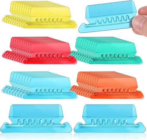 50 Pcs Large Clear Plastic Hanging Folder Tabs 3 Inch Multicolor Filing Cabinet Folders Labels Hanging File Folder Tabs and 50 Pcs 2 Inch Inserts Labels for Quick Identification Back to School Supplie in Kuwait