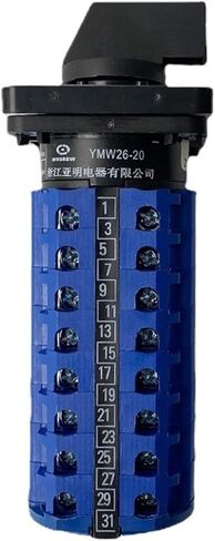 3-Position ON-Off-ON 8-Pole 20A LW26-20/8 LW28 YMW26 عكس مزدوج التيار الكهربائي مجموعة دوارة اختيار كام التبديل (تخصيص) in Kuwait