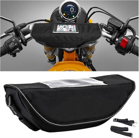 Motorcycle Accessory Waterproof And Dustproof Handlebar Storage Bag Navigation Bag For Honda Monkey 125 Monkey 125Z (Color : Logo) in Saudi Arabia