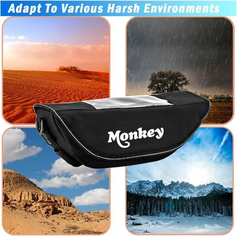 Motorcycle Accessory Waterproof And Dustproof Handlebar Storage Bag Navigation Bag For Honda Monkey 125 Monkey 125Z (Color : Logo) in Saudi Arabia