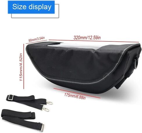 Motorcycle Accessory Waterproof And Dustproof Handlebar Storage Bag Navigation Bag For Honda Monkey 125 Monkey 125Z (Color : Logo) in Saudi Arabia