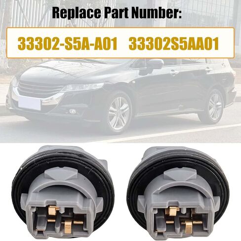 33302-S5A-A01 33302S5AA01 T20 Brake Tail Light Turn Signal Bulb Socket Plug Connector Compatible with Honda CR-V, Compatible with Civic, fit for Odyssey, fit for Element 2002-2016 in Saudi Arabia