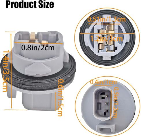 33302-S5A-A01 33302S5AA01 T20 Brake Tail Light Turn Signal Bulb Socket Plug Connector Compatible with Honda CR-V, Compatible with Civic, fit for Odyssey, fit for Element 2002-2016 in Saudi Arabia