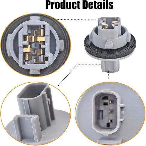 33302-S5A-A01 33302S5AA01 T20 Brake Tail Light Turn Signal Bulb Socket Plug Connector Compatible with Honda CR-V, Compatible with Civic, fit for Odyssey, fit for Element 2002-2016 in Saudi Arabia