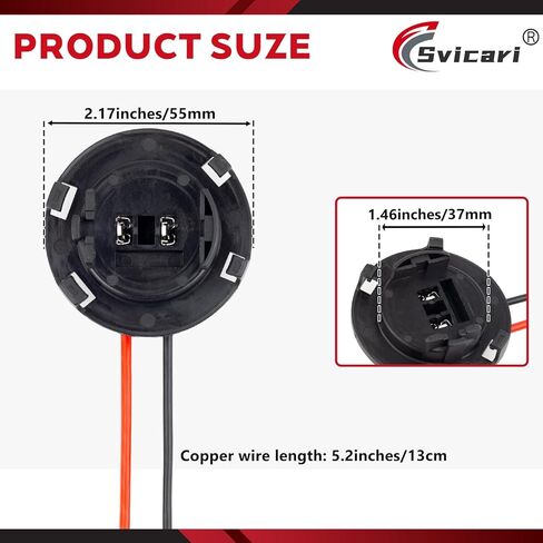 H7 Bulb Socket Connector, Halogen Base Plug Holder Compatible with Hyundai Tucson Mistra for Kia Sedona Carnival Forte/Forte5 2PCS (Bold copper wire) in Kuwait