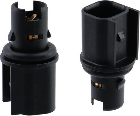 2PCS Back Side Marker Light Socket Plug Replacement Compatible with Ford Fiesta 2011-2013, for Ford Mustang 2005-2021 OE 6R3Z-13411-BA 6R3Z13411BA,Black in Saudi Arabia