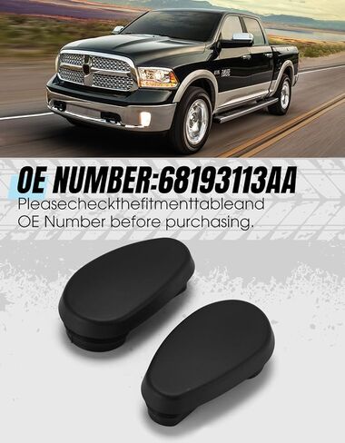 Running Board End Caps for Dodge Ram 1500 2500 3500 Crew Cab 2013-2022-Side Step Pad Replacement Covers Fit OE Number 68193113AA in Saudi Arabia